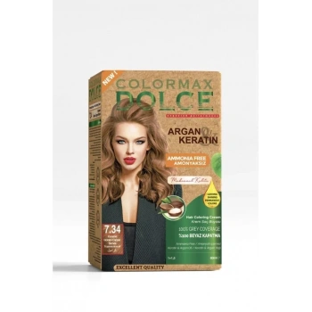 Dolce Amonyaksız, Doğal Set Boya - 7.34 Açık Karamel