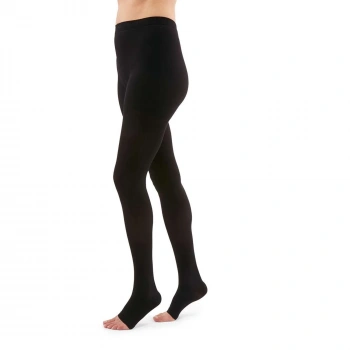 Duomed Külotlu Varis Çorabı - CCL1 - Burnu Açık - Siyah - Medium