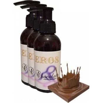 Eros 3 Adet 120ml Çikolata Aromalı Eros Masaj Yağı