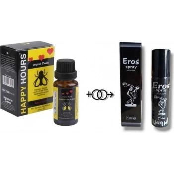 Eros Happy Hours Kadınlara Özel Damla + Eros Sprey
