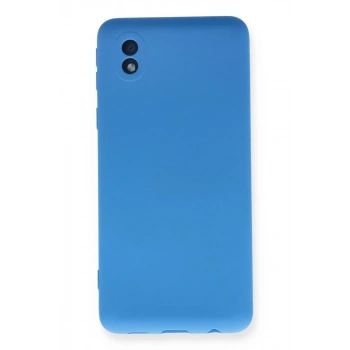 Samsung Galaxy A01 Core Kılıf Nano içi Kadife Silikon - Mavi