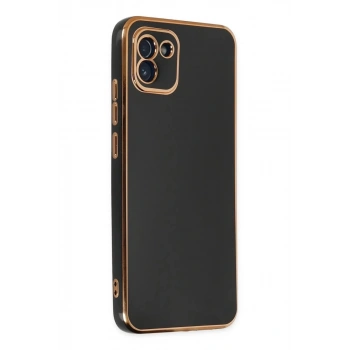 Samsung Galaxy A03 Kılıf Volet Silikon - Siyah