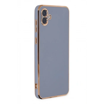 Samsung Galaxy A04 Kılıf Volet Silikon - Mavi