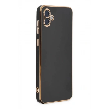 Samsung Galaxy A04 Kılıf Volet Silikon - Siyah