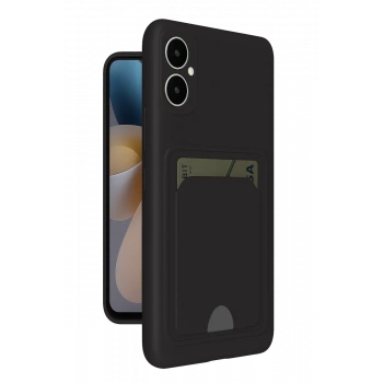 Samsung Galaxy A05 Kelvin Kartvizitli Silikon - Siyah