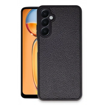 Samsung Galaxy A05S Kılıf Aras Deri Kapak - Siyah