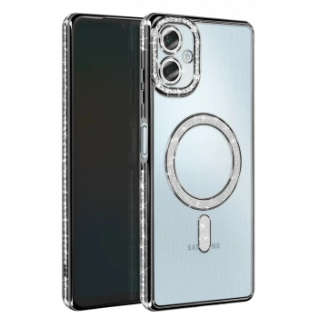 Samsung Galaxy A06 Joke Simli Magneticsafe Kılıf - Siyah