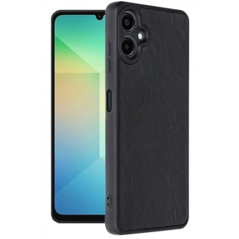 Samsung Galaxy A06 Kılıf Aras Deri Kapak - Siyah