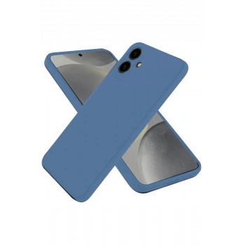 Samsung Galaxy A06 Kılıf First Silikon - Mavi