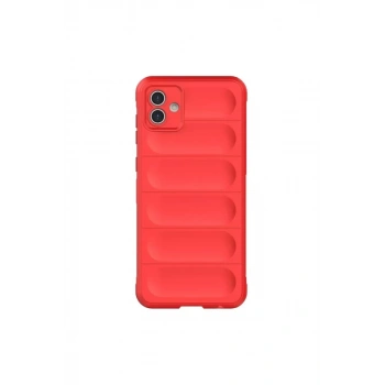 Samsung Galaxy A06 Kılıf Optimum Silikon - Kırmızı