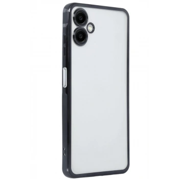 Samsung Galaxy A06 Kılıf Lensli Silikon - Siyah