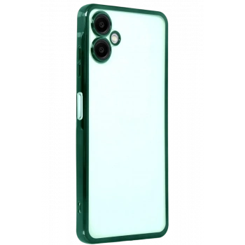 Samsung Galaxy A07 4G Lensli Silikon - Yeşil