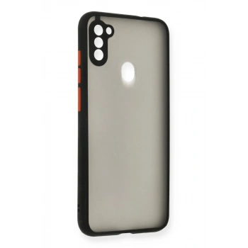 Samsung Galaxy A11 Kılıf Montreal Silikon Kapak - Siyah