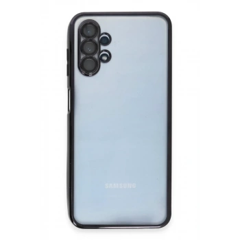 Samsung Galaxy A13 4G Kılıf Lensli Silikon - Siyah