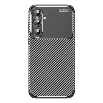 Samsung Galaxy A15 4G Kılıf Auto Focus Karbon Kapak - Siyah