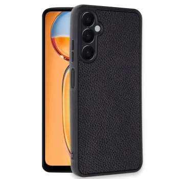Samsung Galaxy A36 Kılıf Aras Deri Kapak - Siyah