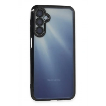 Samsung Galaxy A55 5G Kılıf Lensli Silikon - Siyah