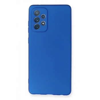 Samsung Galaxy A72 Kılıf First Silikon - Mavi