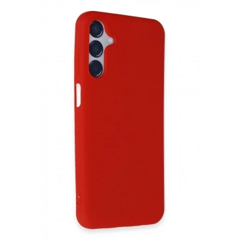 Samsung Galaxy M15 Kılıf First Silikon - Kırmızı