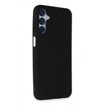 Samsung Galaxy M15 Kılıf First Silikon - Siyah