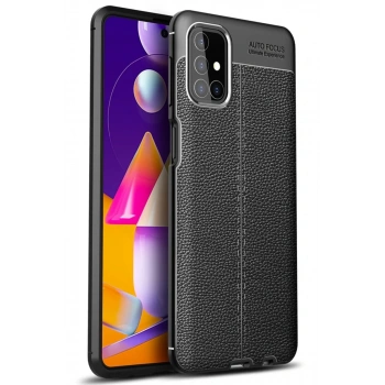 Samsung Galaxy M31S Kılıf Auto Focus Kapak - Siyah