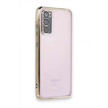 Samsung Galaxy S20 FE Kılıf Lensli Silikon - Gold