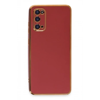Samsung Galaxy S20 Kılıf Volet Silikon - Kırmızı