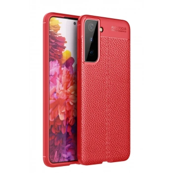 Samsung Galaxy S21 Kılıf Auto Focus Kapak - Kırmızı