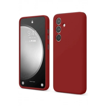 Samsung Galaxy S24 FE Kılıf First Silikon - Kırmızı