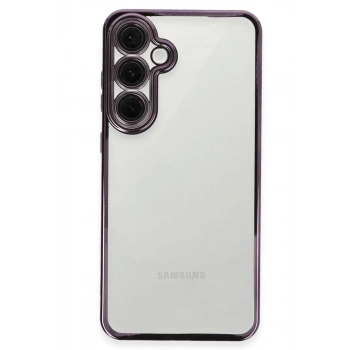 Samsung Galaxy S24 FE Kılıf Lensli Silikon - Mor