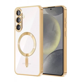 Samsung Galaxy S25 FE Kross Magneticsafe Kapak - Gold