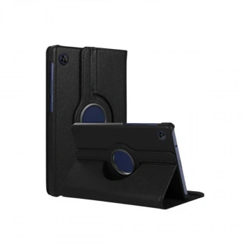 Galaxy Tab A11 360 Tablet Deri Kılıf - Siyah