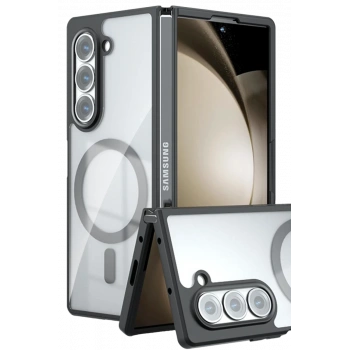 Samsung Galaxy Z Fold 5 Kılıf Blur Fold Magsafe Kapak - Siyah