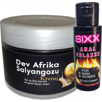 Giant Dev Afrikasalyangozu Yaşlanmakarşıtı Krem 100ML + Sıxx Bay Bayan Analrahatlatıcı Crem