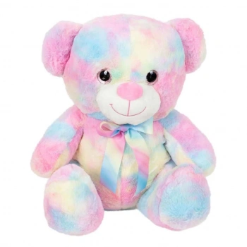 Gökkuşağı Renkli Peluş Ayı 45 cm