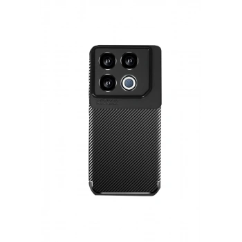 İnfinix GT 20 Pro Kılıf Auto Focus Karbon Kapak - Siyah