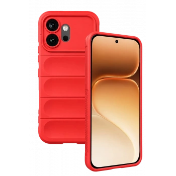 Huawei Honor 600 Uyumlu Optimum Silikon - Kırmızı
