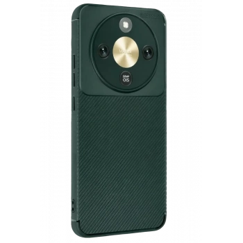 Huawei Honor Magic 8 Lite Auto Focus Karbon Kapak - Koyu Yeşil