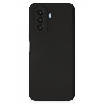Huawei Nova Y70 Uyumlu Kılıf First Silikon - Siyah