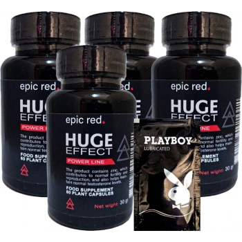 Huge Effect Erkeklere Özel 60lı x 4 Adet x + Jel