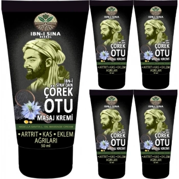 Ibn-I Sina Çörek Otu Kremi 5 Adet 50 ml / Masaj Kremi