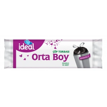 İDEAL BÜZGÜLÜ ÇÖP TORBASI O.BOY B.SABUN 10 LU