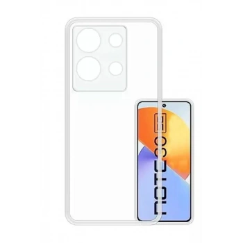 İnfinix Note 30 Uyumlu Kılıf Lüx Şeffaf Silikon