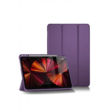 Apple iPad Pro 11 (2024) Kılıf Tablet Smart Kılıf - Mor