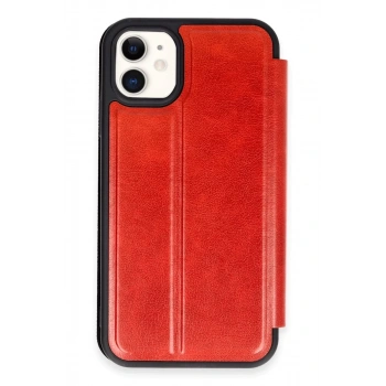 Apple iPhone 11 Kılıf Flip Cover - Kırmızı