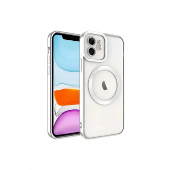 Apple iPhone 11 Kılıf Kross Magneticsafe Kapak - Gümüş