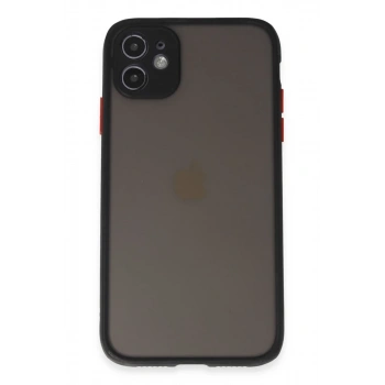 Apple iPhone 11 Kılıf Montreal Silikon Kapak - Siyah