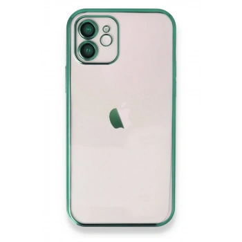 Apple iPhone 11 Kılıf Lensli Silikon - Yeşil