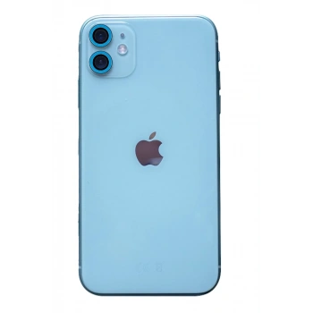 Apple iPhone 11 Neon Fosforlu Kamera Lens - Mavi