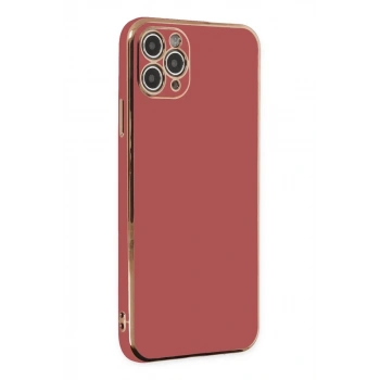 Apple iPhone 11 Pro Max Kılıf Volet Silikon - Kırmızı